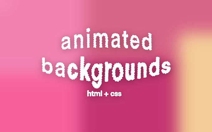 make animated mesh gradient background for your website HTML and CSS