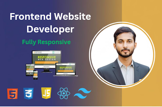 be your frontend developer and build website with nextjs react js