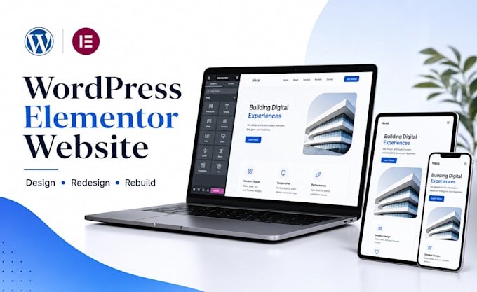 design redesign or rebuild wordpress elementor website