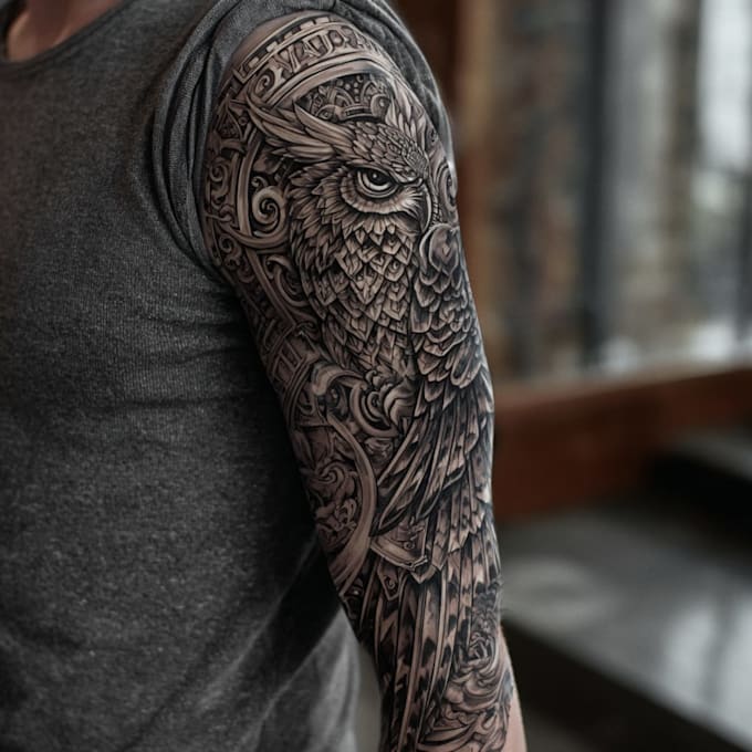 do a personalized tattoo sleeve art
