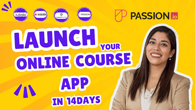 build online course, course website mobile app online course app with passion io
