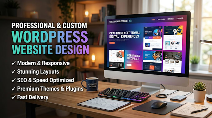 create wordpress, wordpress website, wordpress website design