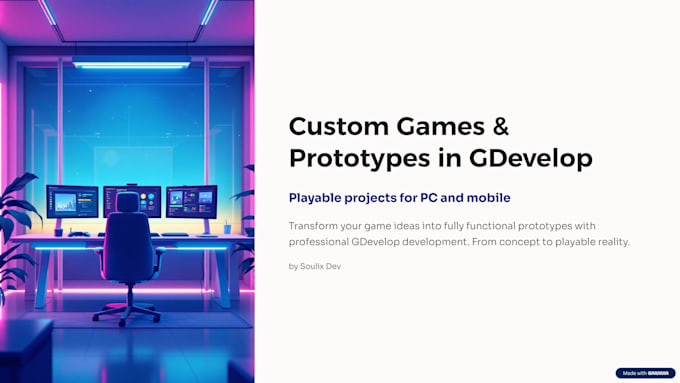 Create a custom game or prototype in gdevelop by Hectorlopez848 | Fiverr