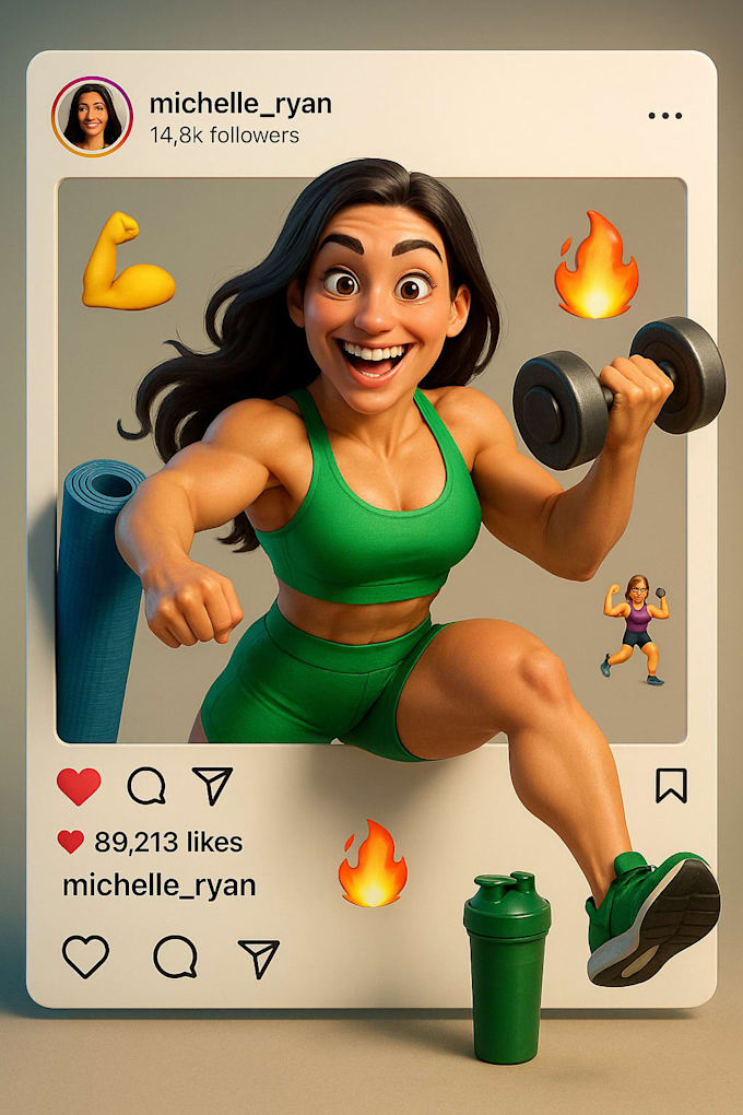create fun, eye catching instagram, tiktok, youtube and facebook profile pics