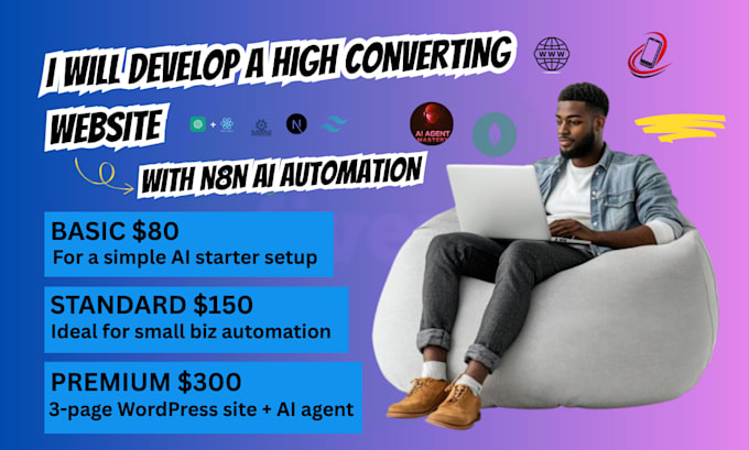 build ai agent website development with chatbot