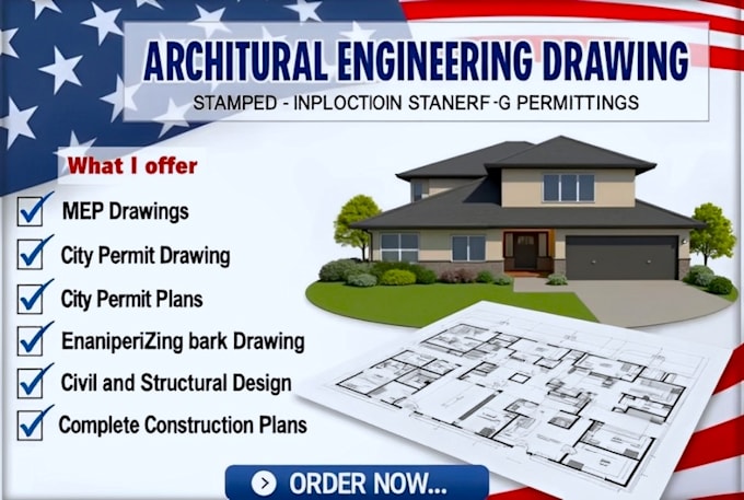 architectural pe stamp civil structural engineering foundation plan city permit