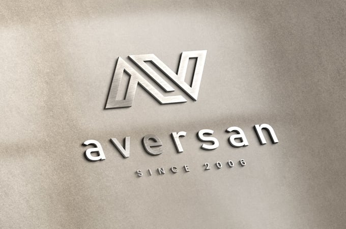design a brushed steel logo for your presentations