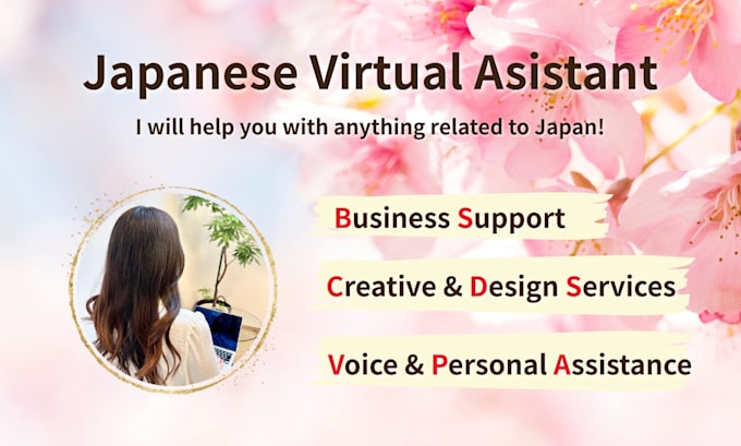 be your japanese virtual assistant and customer support