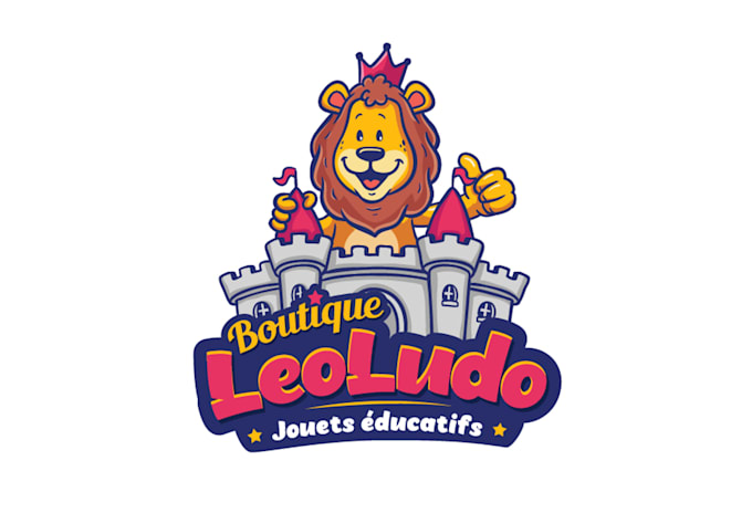 make an modern wonderful castle logo design