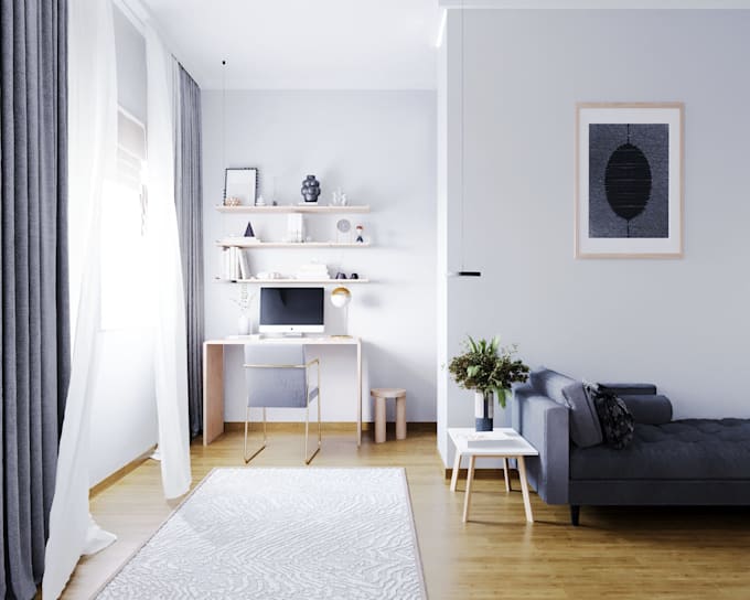 design and render realistic 3d interior, exterior, floorplan