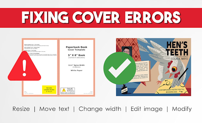 fix, resize, edit, modify book covers
