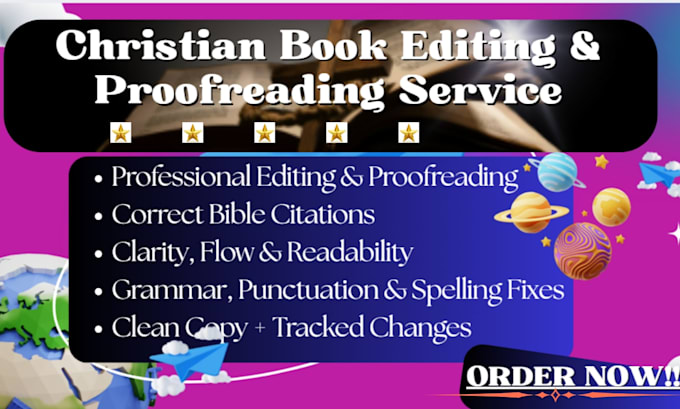 christian book editing and proofreading services for authors
