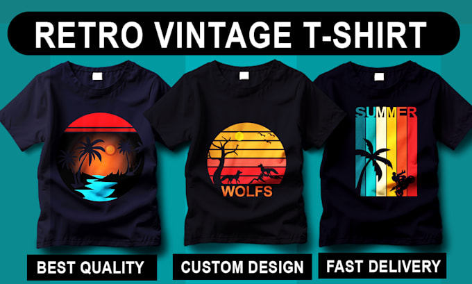 do retro vintage t shirt design
