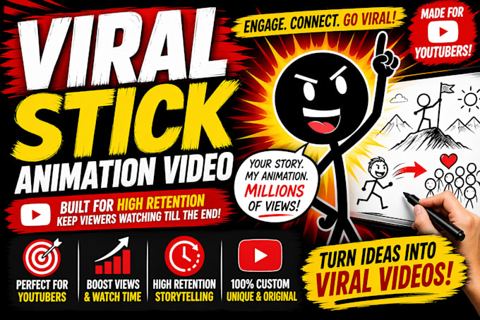 create professional 2d stickman animation and stick figure explainer videos