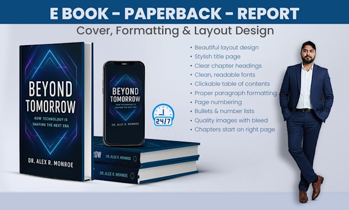 design ebooks professional covers, formatting and layout
