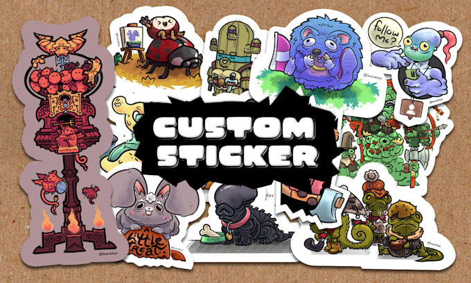 Tende Sticker Design Create custom commercial sticker designs by Pixel_progress | Fiverr
