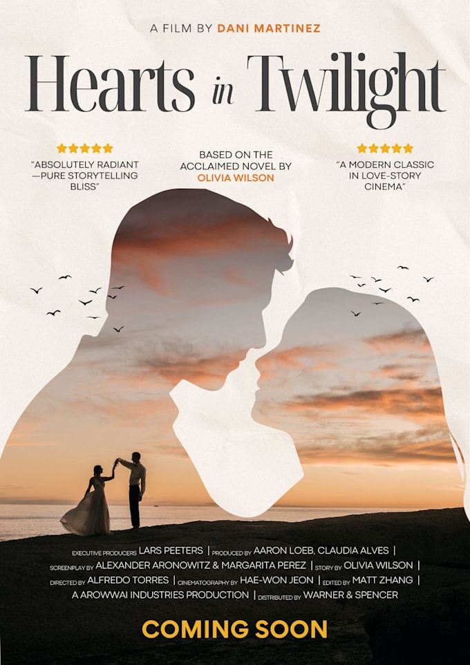 design a professional unique minimal movie poster