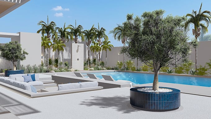 do landscape design outdoor garden 3d