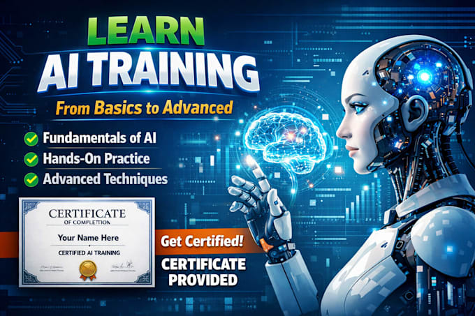 teach ai training from basics to advance with certificate