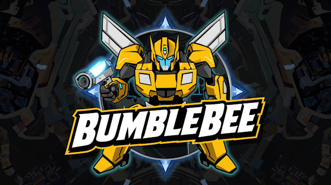 design unique bumblebee logo with express delivery