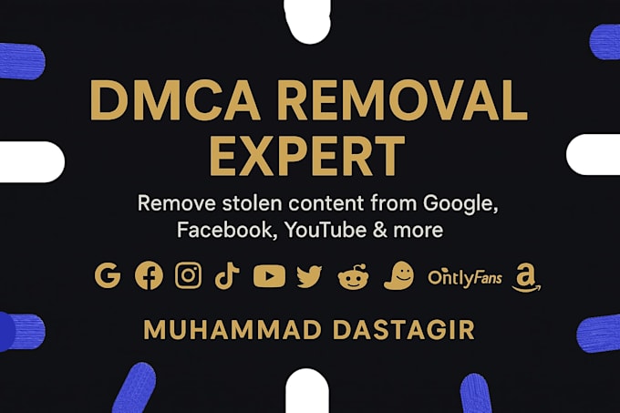 takedown harassing defaming content from tiktok,reddit,google,fb,yt,ig,x by dmca