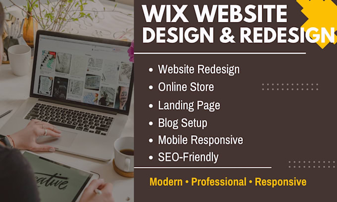design or redesign a professional wix website
