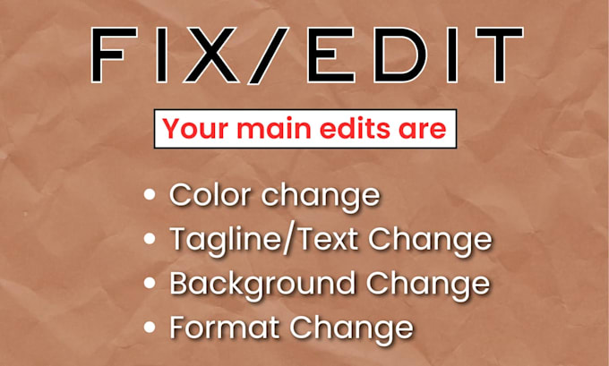 redesign and edit your existing logo