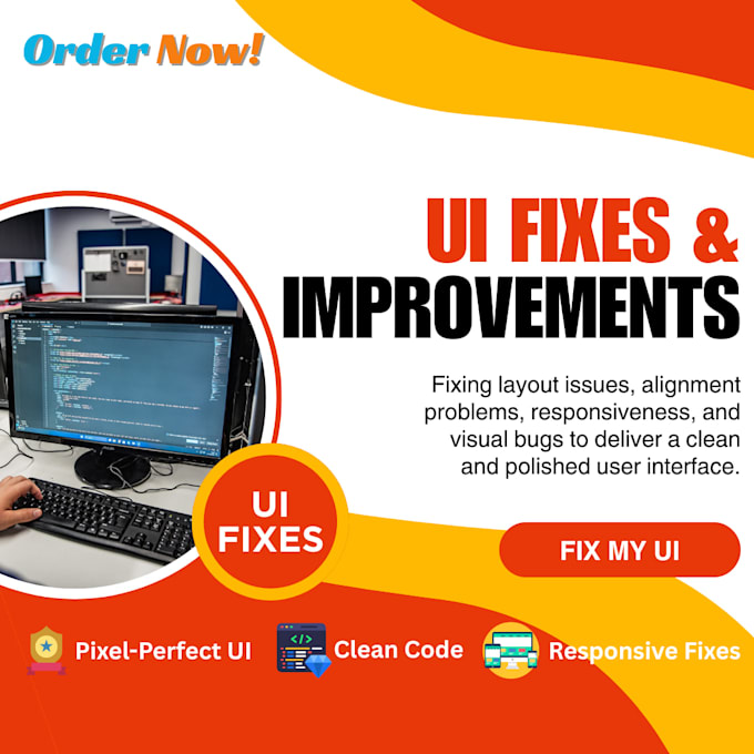 do professional UI fixes and responsive design fixes for your website