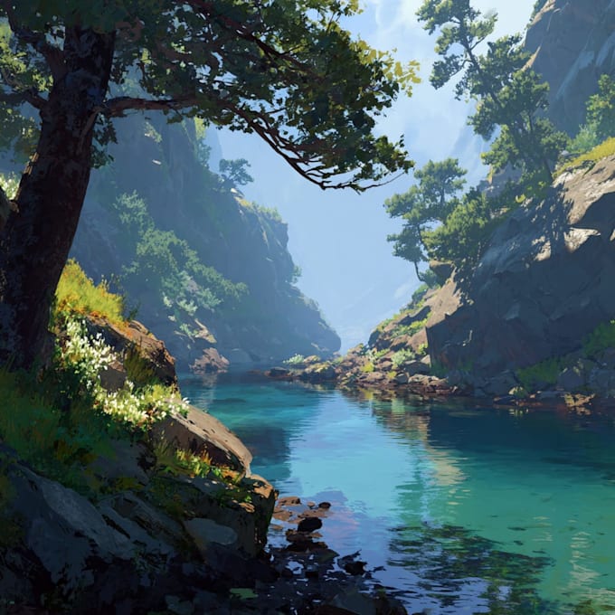 Do environment concept art, background and illustration by Tomericalin ...