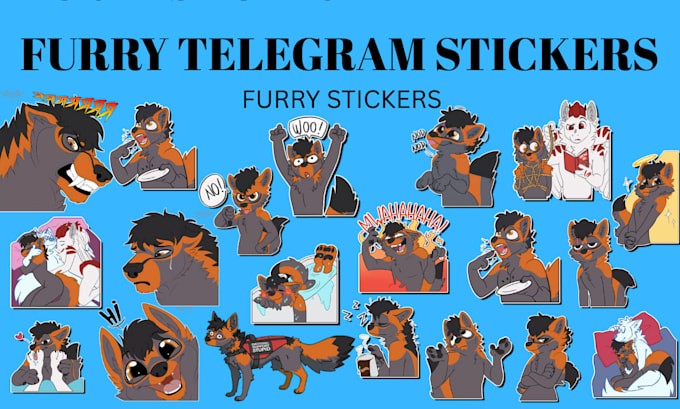 create custom furry telegram and discord sticker packs, emotes, and nsfw sets