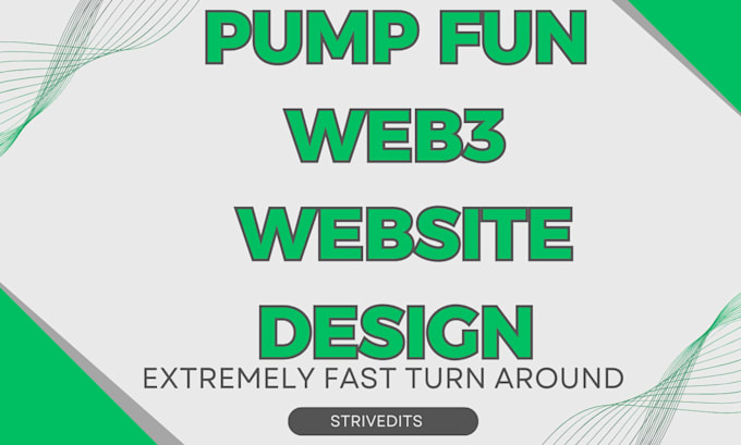 design a custom web3 website for pump fun and web3 tokens