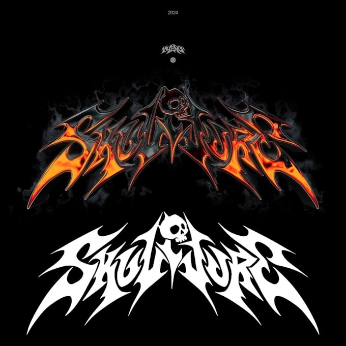 Design a brutal chrome style metal logo with aggressive details by Luz ...