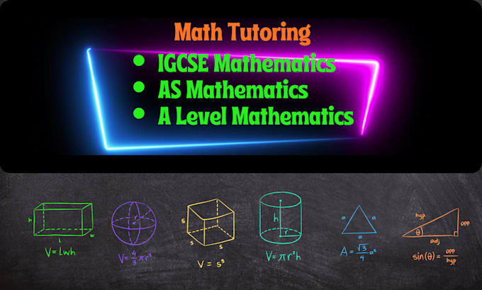 be an online math tutor for igcse, as, and a level