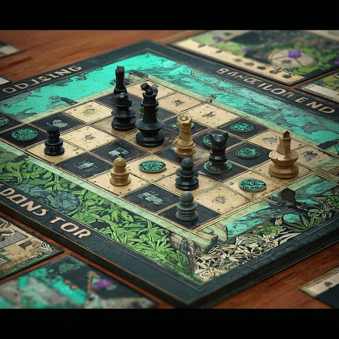 draw professionally your board game art