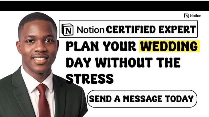 setup notion wedding event planning planners timelines vendors budgets organizer