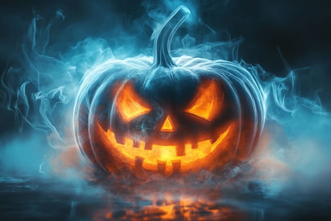 do spooky halloween logo, branding, custom made halloween