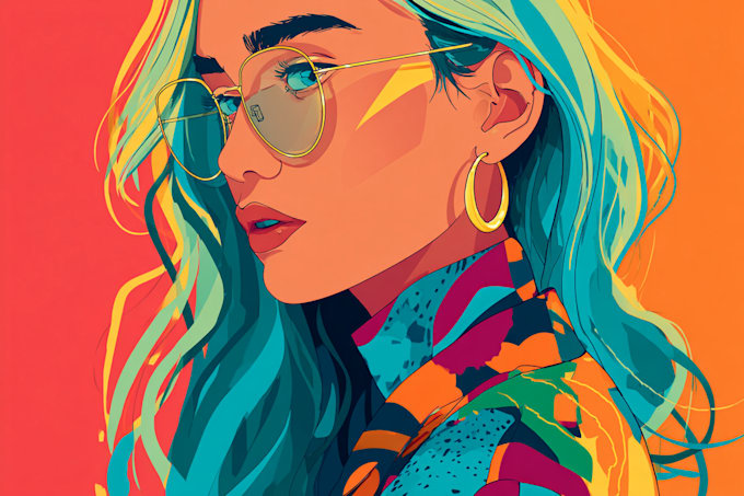 draw vector one line art style