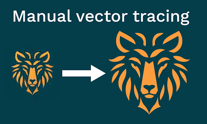 manual vector tracing,logo redraw,raster to vector tracing
