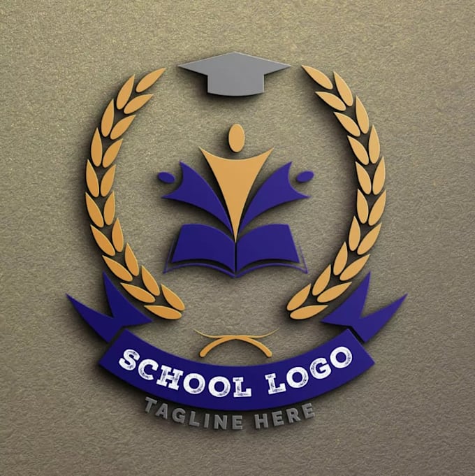 design a professional education or school logo