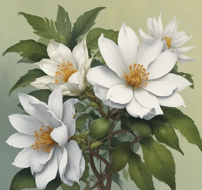 design botanical illustration art for you