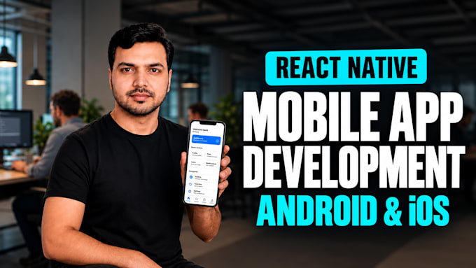 develop a react native mobile app for android and ios