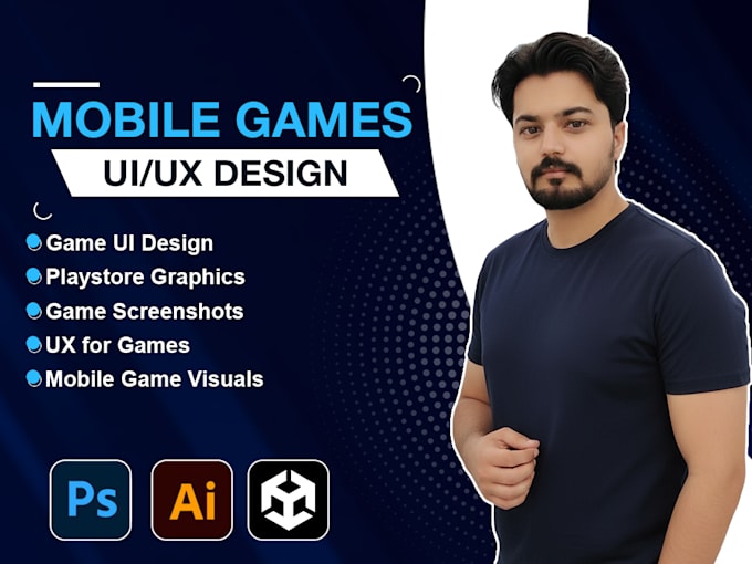 design modern game UI UX and graphics