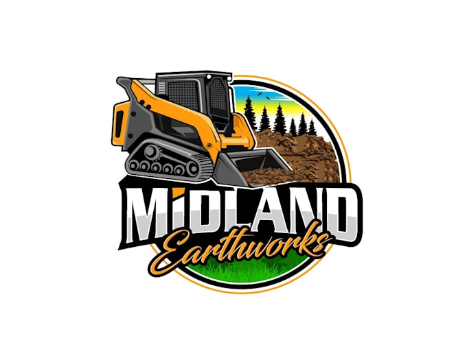 create wonderful and excellent skid steer logo design