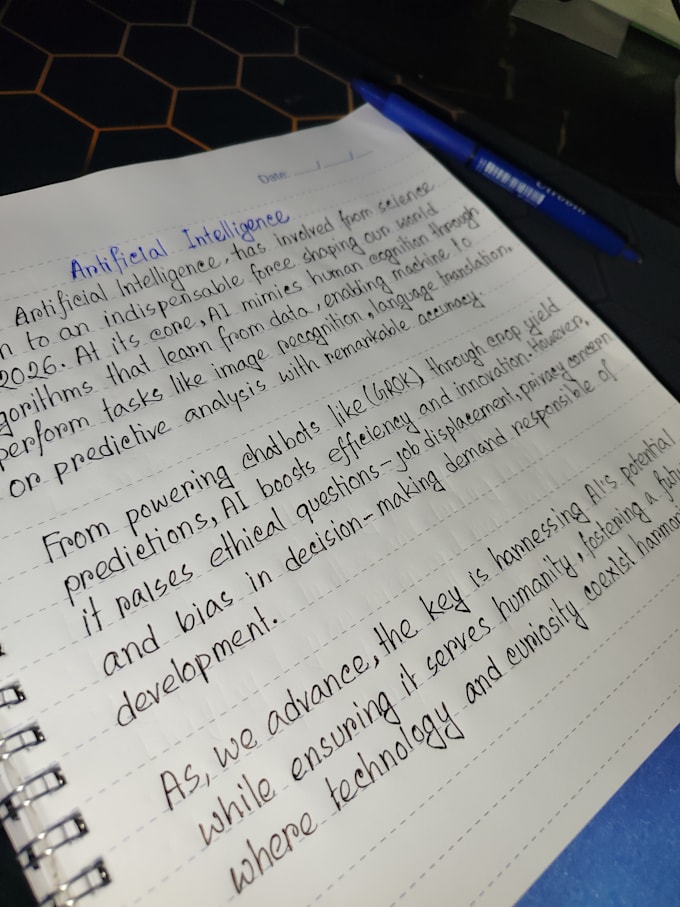 convert text into neat handwritten letters, notes in elegant cursive style