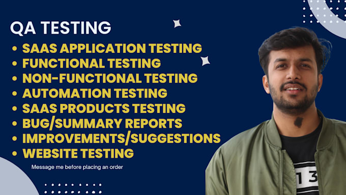 do functional testing on saas products