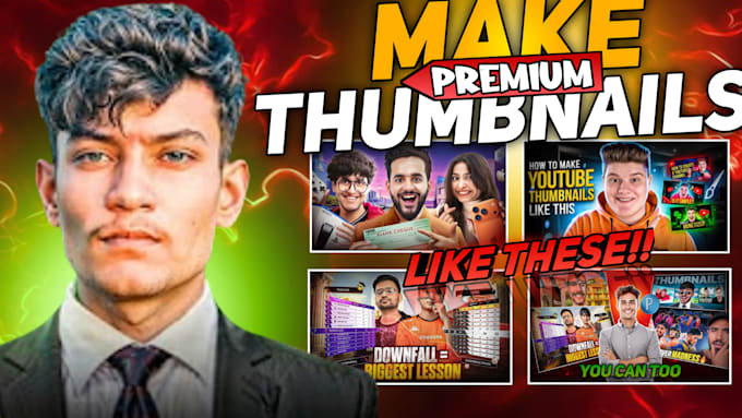 make eye catching thumbnails for you