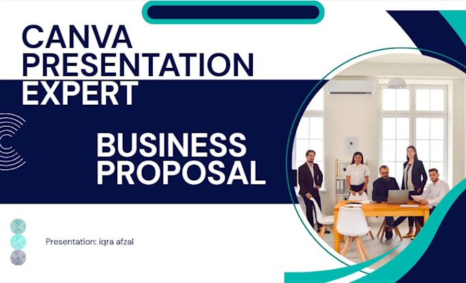 design modern business proposal slides in canva