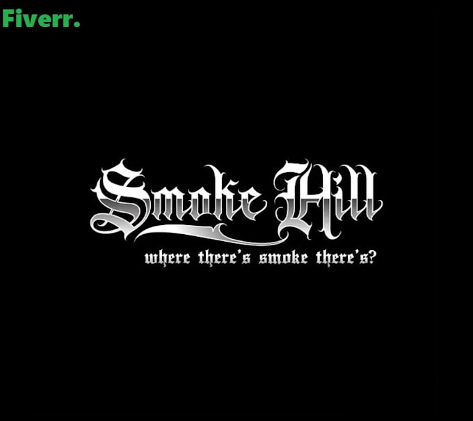 do blackletter old english font logo design with source file