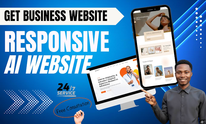build ai website, business website development as a full stack web developer