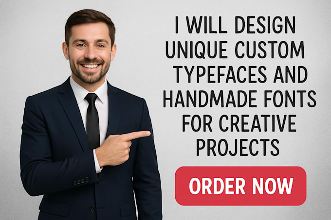 design unique custom fonts,unique typeface and handmade fonts for projects
